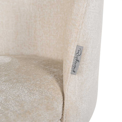 Richmond Möbel | Stuhl Alicia aus Chenille | Weiß