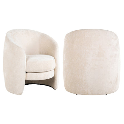 Richmond Möbel | Sessel Fenna aus Chenille | Weiß