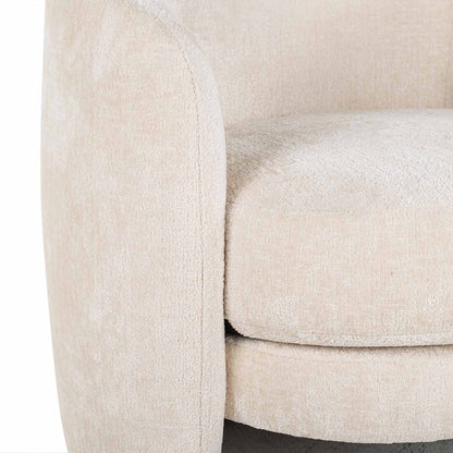 Richmond Möbel | Sessel Fenna aus Chenille | Weiß