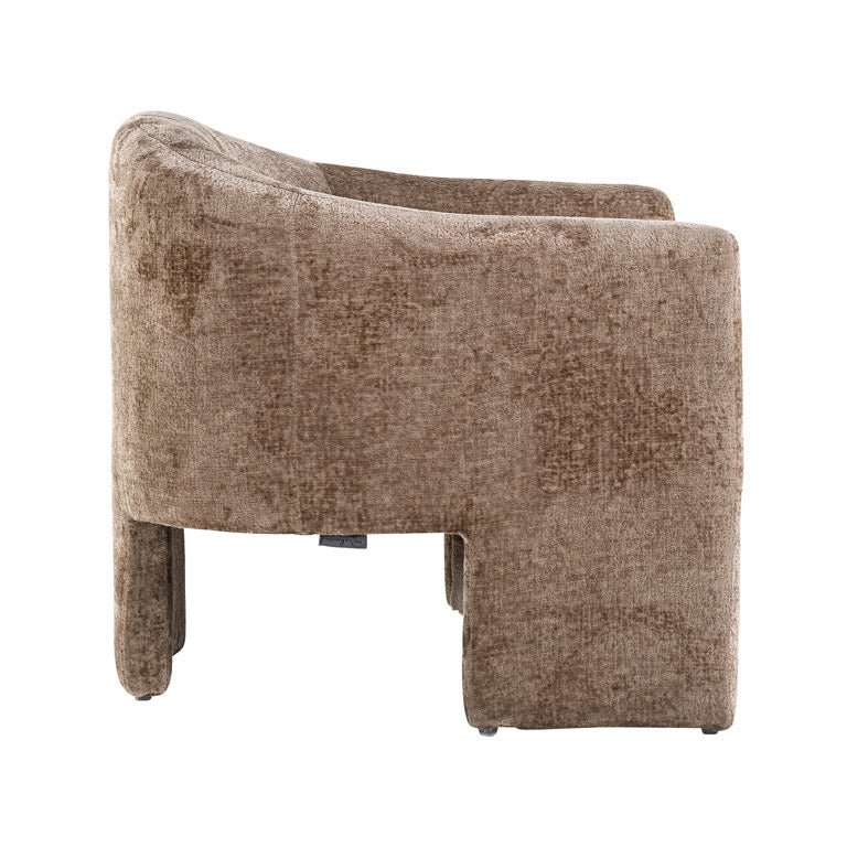 Richmond Möbel | Sessel Charmaine aus Chenille | Taupe