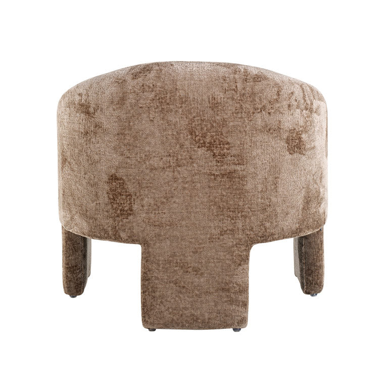 Richmond Möbel | Sessel Charmaine aus Chenille | Taupe