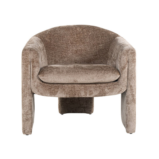 Richmond Möbel | Sessel Charmaine aus Chenille | Taupe