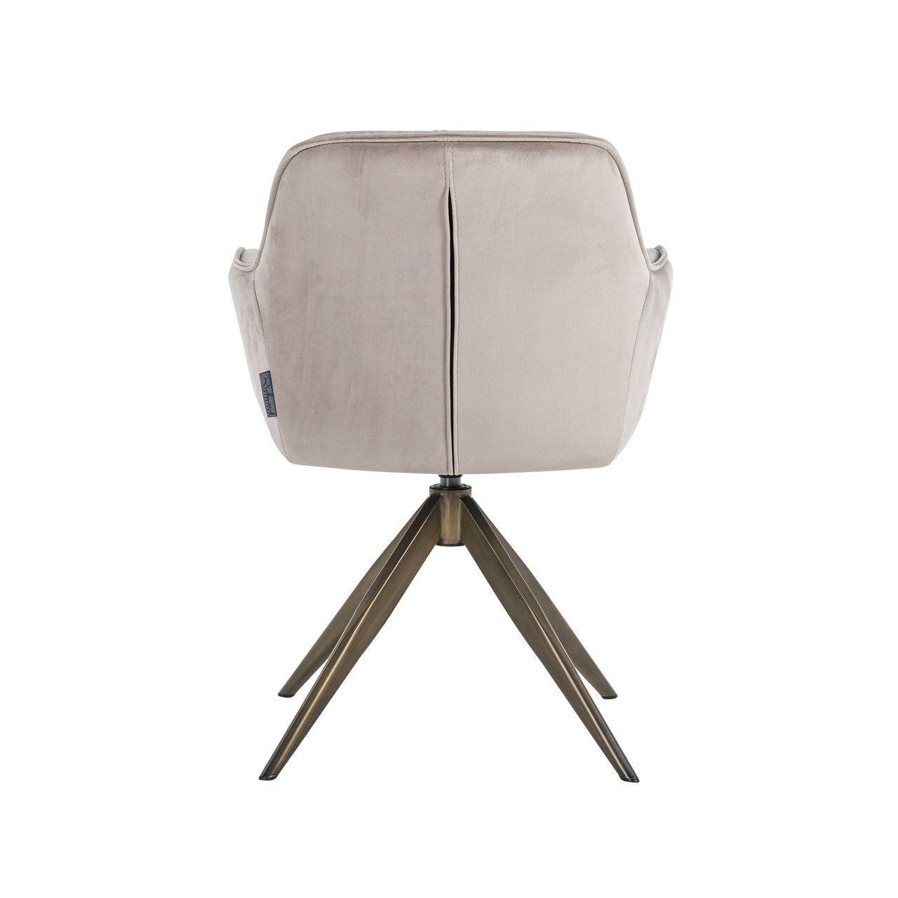 Richmond Möbel | Esszimmerstuhl Aline drehbar Feuerresistent | Khaki-velvet
