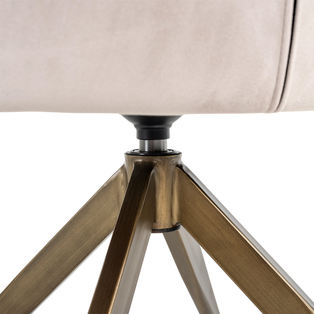 Richmond Möbel | Esszimmerstuhl Aline drehbar Feuerresistent | Khaki-velvet