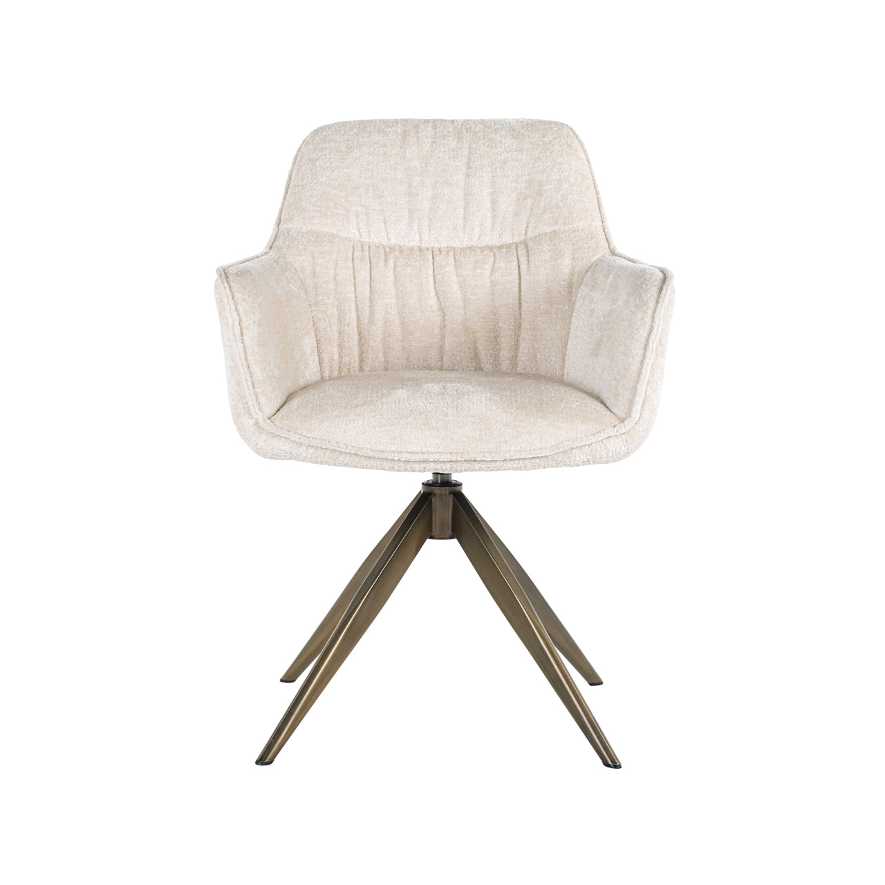 Richmond Möbel | Esszimmerstuhl Aline drehbar Feuerresistent | Khaki-velvet