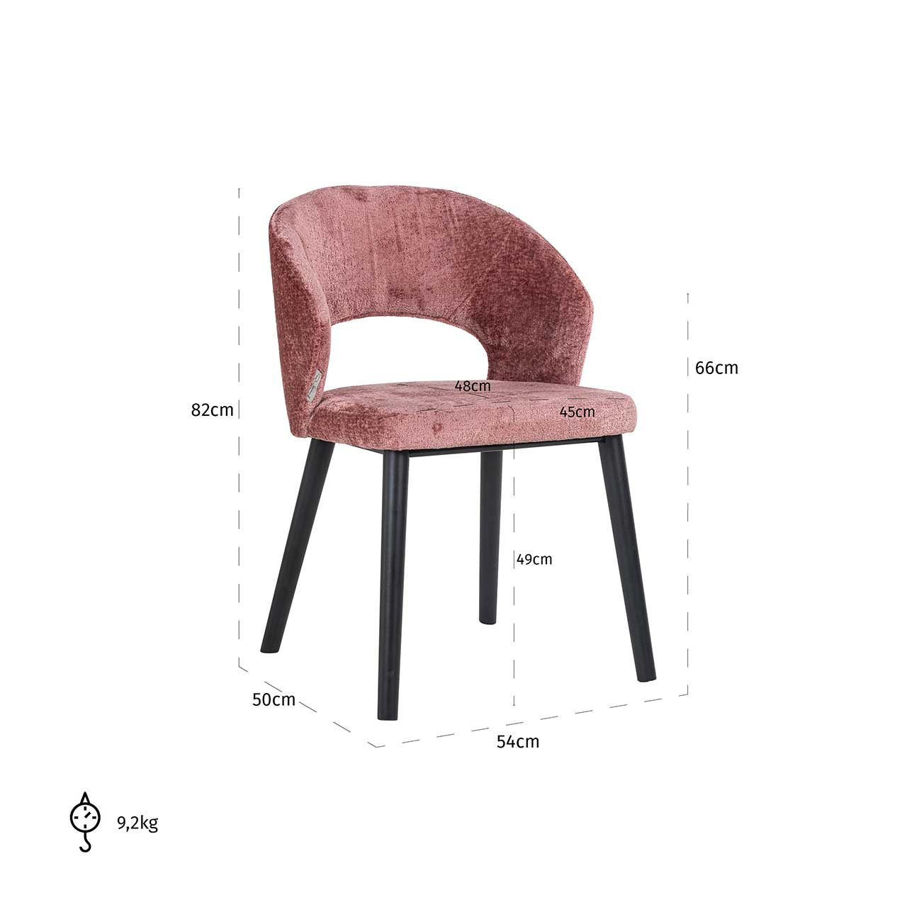 Richmond Möbel | Stuhl Savoy aus Chenille Kopie