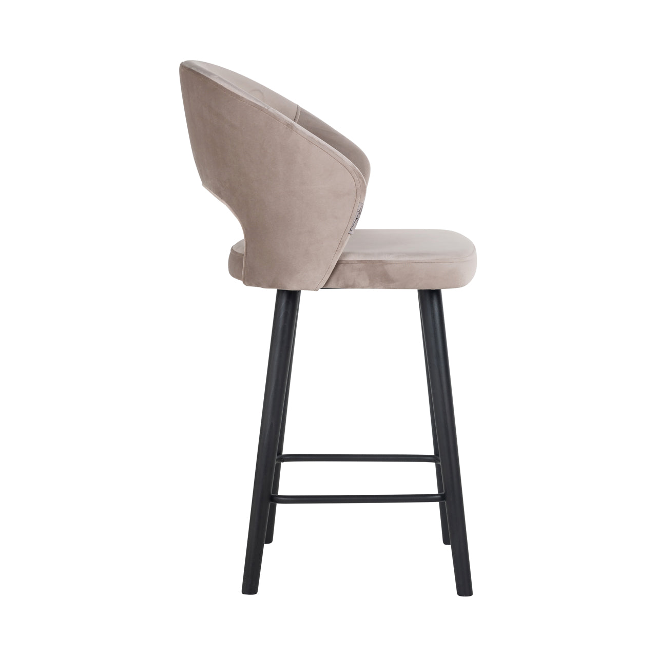 Richmond Möbel | Thekenstuhl Savoy | Khaki-velvet