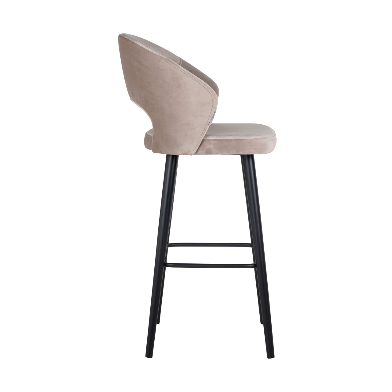 Richmond Möbel | Barhocker Savoy | Khaki-velvet