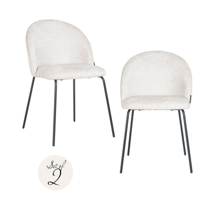 Richmond Möbel | Esszimmerstuhl Alyssa (Set von 2) | Cream-fusion