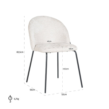 Richmond Möbel | Stuhl Alyssa | Creme