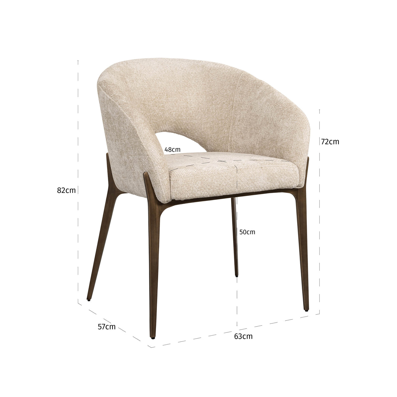 Richmond Möbel | Esszimmerstuhl Kenzi | Cream-unicorn