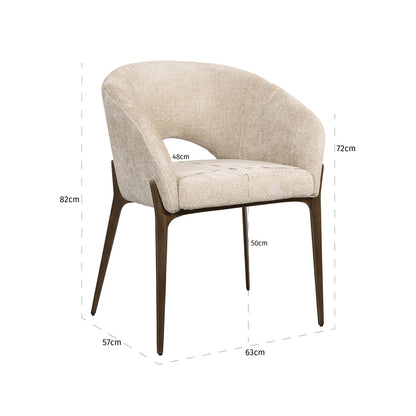 Richmond Möbel | Esszimmerstuhl Kenzi | Cream-unicorn