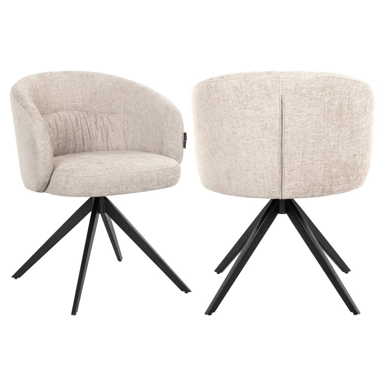 Richmond Möbel | Esszimmerstuhl Olivia drehbar | Natural-miami