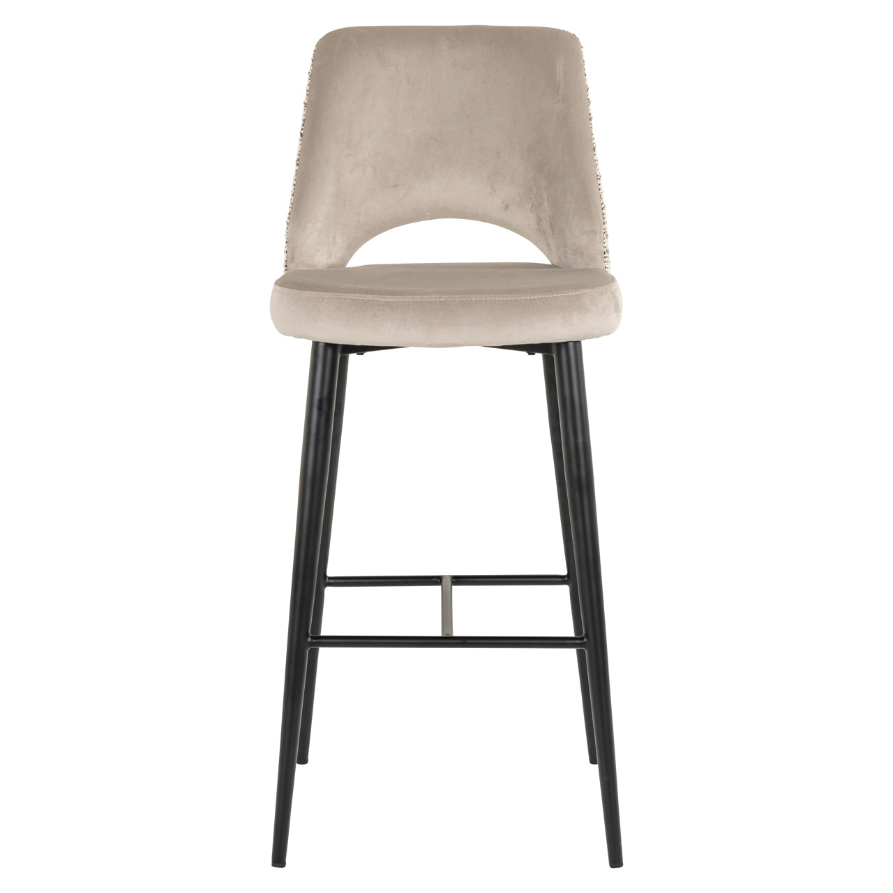Richmond Möbel | Barhocker Tabitha be straight dark brown Feuerresistent | Trendy-nature