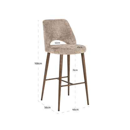 Richmond Möbel Barhocker Delphine Feuerresistent lovely nature | 213620