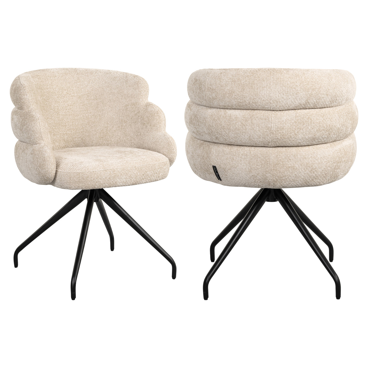 Richmond Möbel | Esszimmerstuhl Kayla drehbar | Cream-unicorn