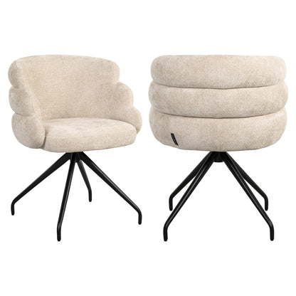 Richmond Möbel | Esszimmerstuhl Kayla drehbar | Cream-unicorn