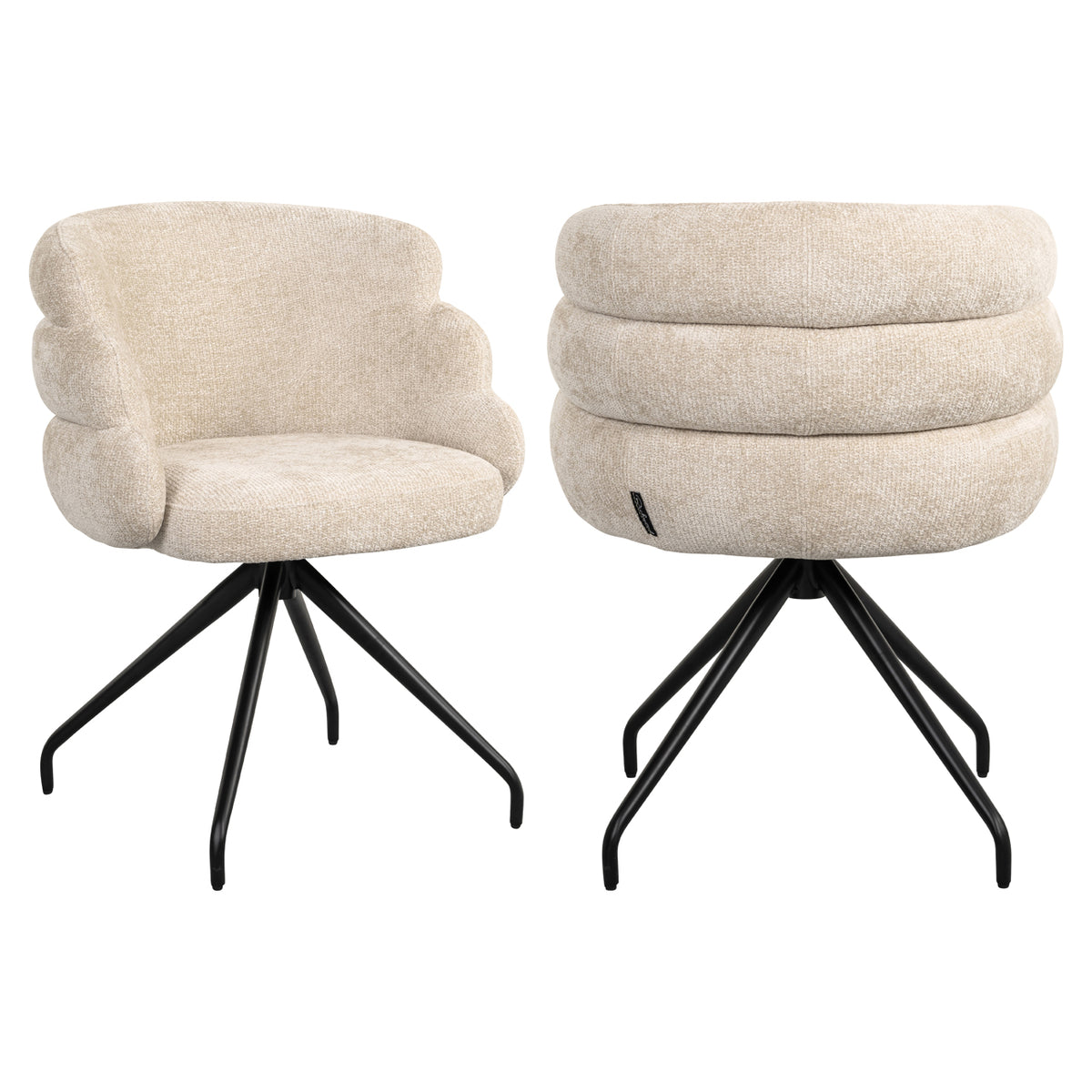Richmond Möbel Esszimmerstuhl Kayla drehbar cream unicorn | 212909