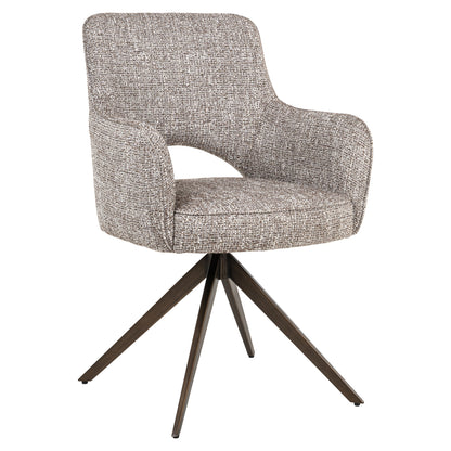 Richmond Möbel Esszimmerstuhl Ginerva drehbar earth tweed | 214154