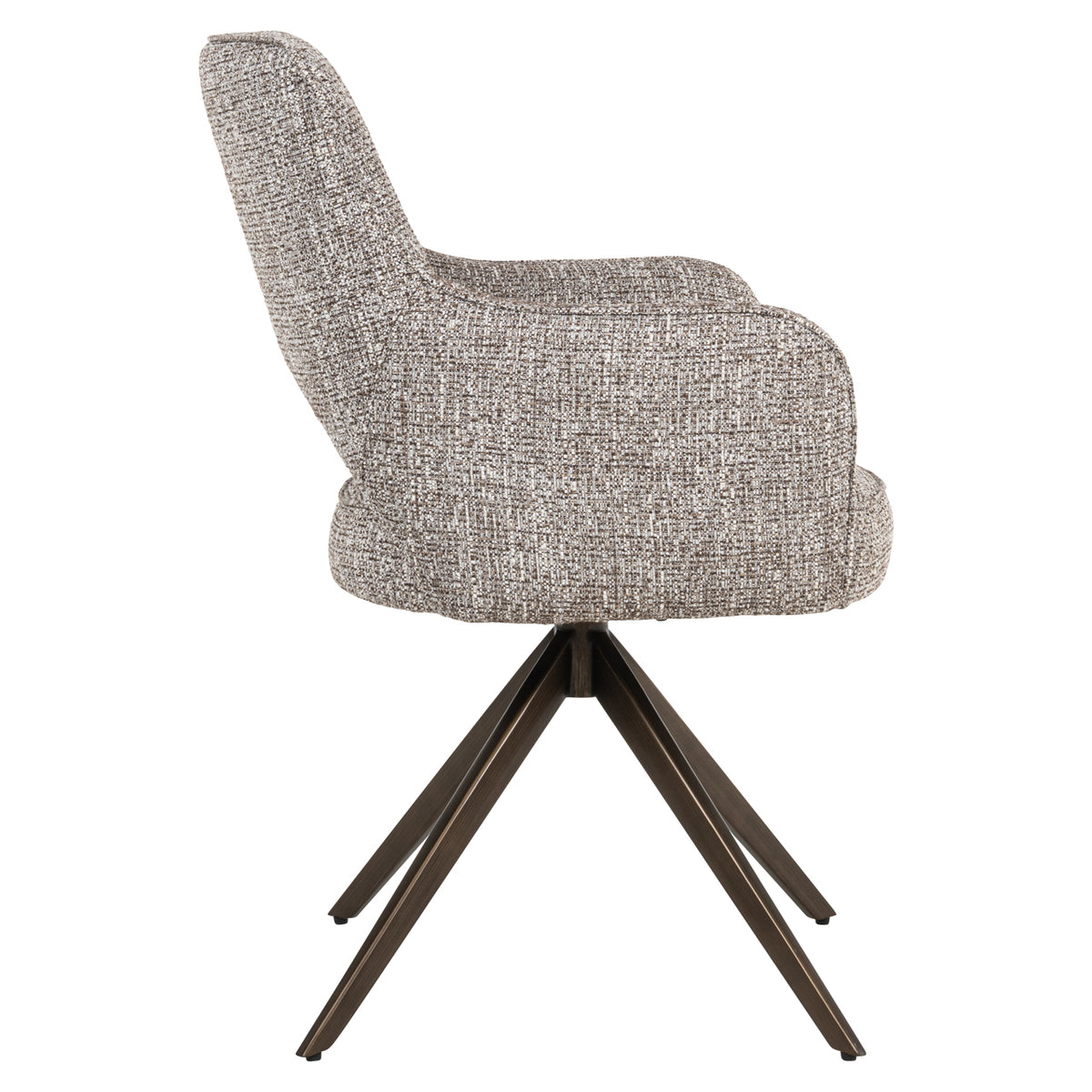 Richmond Möbel Esszimmerstuhl Ginerva drehbar earth tweed | 214154