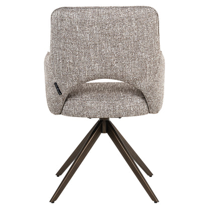 Richmond Möbel Esszimmerstuhl Ginerva drehbar earth tweed | 214154