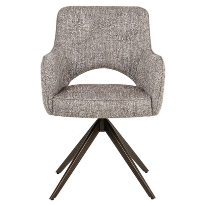 Richmond Möbel Esszimmerstuhl Ginerva drehbar earth tweed | 214154