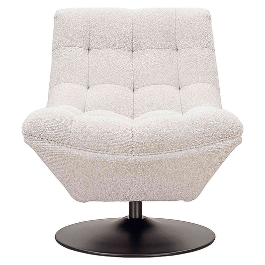 Richmond Möbel | Drehsessel Sydney aus Chenille | Weiß