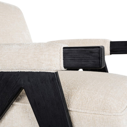 Richmond Möbel | Lounge Stuhl Cooper | White-chenille