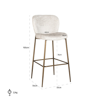 Richmond Möbel | Barhocker Darby | Cognac-fusion