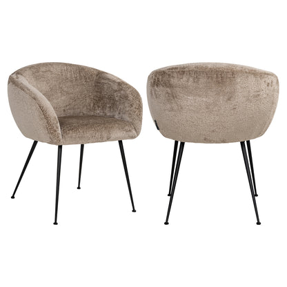 Richmond Möbel | Esszimmerstuhl Ruby | Taupe-chenille