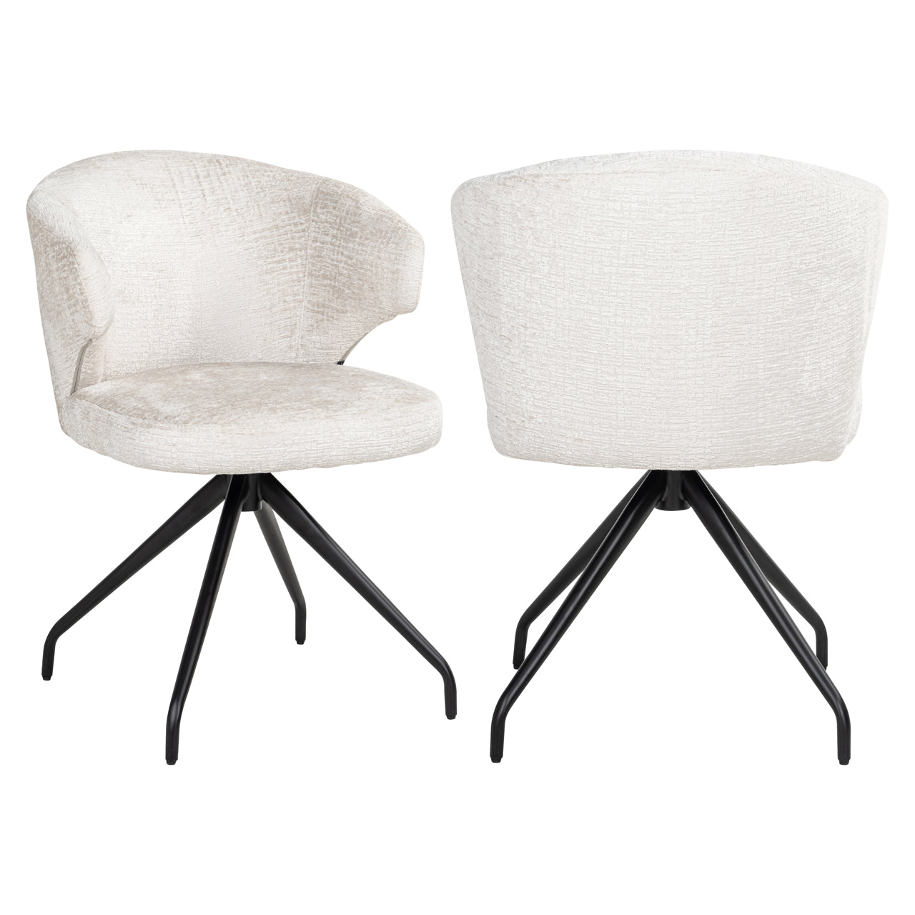 Richmond Möbel | Esszimmerstuhl Milly drehbar | Cream-fusion