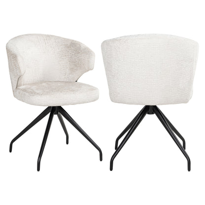 Richmond Möbel | Esszimmerstuhl Milly drehbar | Cream-fusion