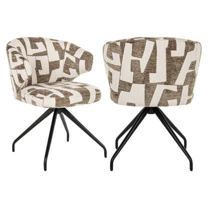 Richmond Möbel | Esszimmerstuhl Milly drehbar | Cream-fusion