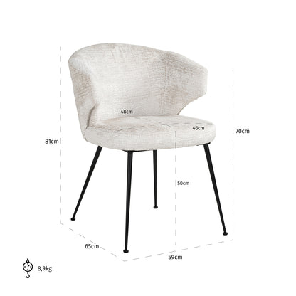 Richmond Möbel | Esszimmerstuhl Xandra | Cream-fusion