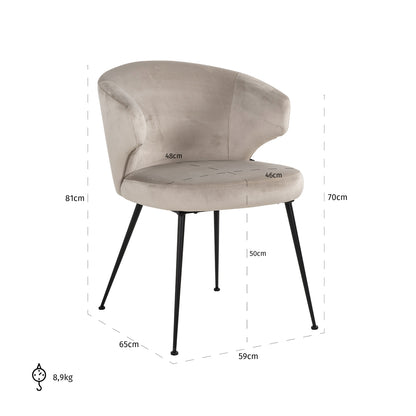 Richmond Möbel | Esszimmerstuhl Xandra | Cream-fusion