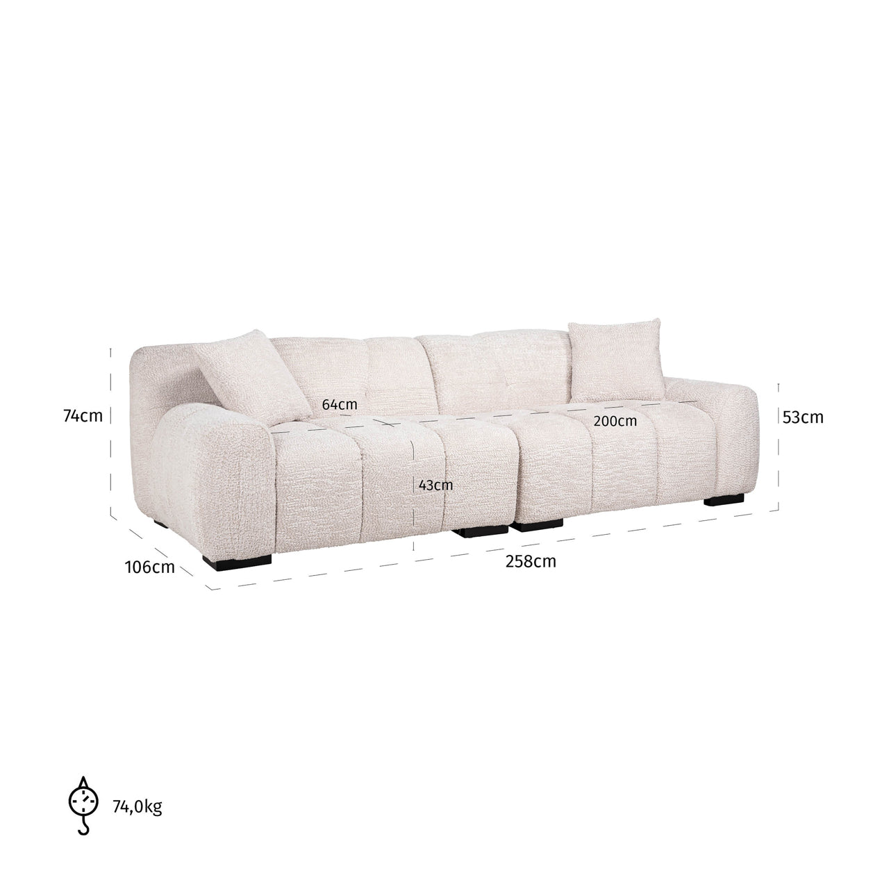Richmond Möbel | Sofa Charelle | Lovely-cream