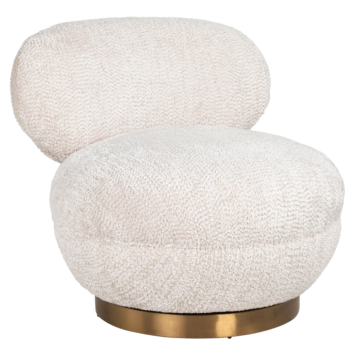 Richmond Möbel Lounge Stuhl Jace drehbar lovely cream | 212215