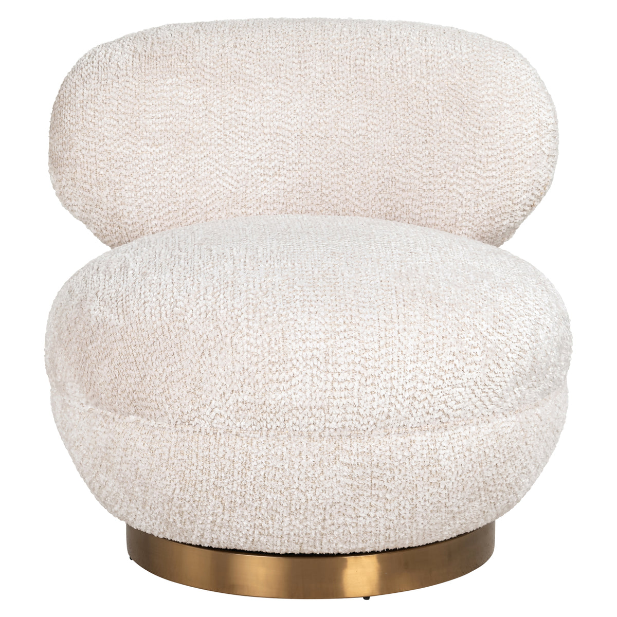 Richmond Möbel Lounge Stuhl Jace drehbar lovely cream | 212215