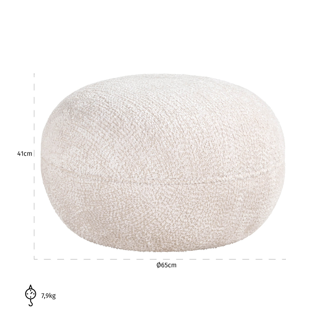 Richmond Möbel | Hocker & Fußbank Jace | Lovely-cream