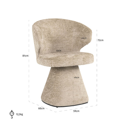 Richmond Möbel | Esszimmerstuhl Gatsbi Feuerresistent | Niagara-beige