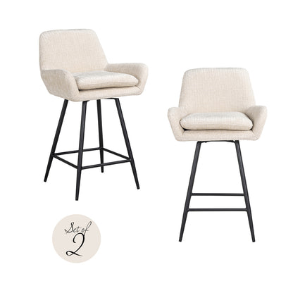 Richmond Möbel | Thekenstuhl Linsey (Set von 2) | Niagara-beige