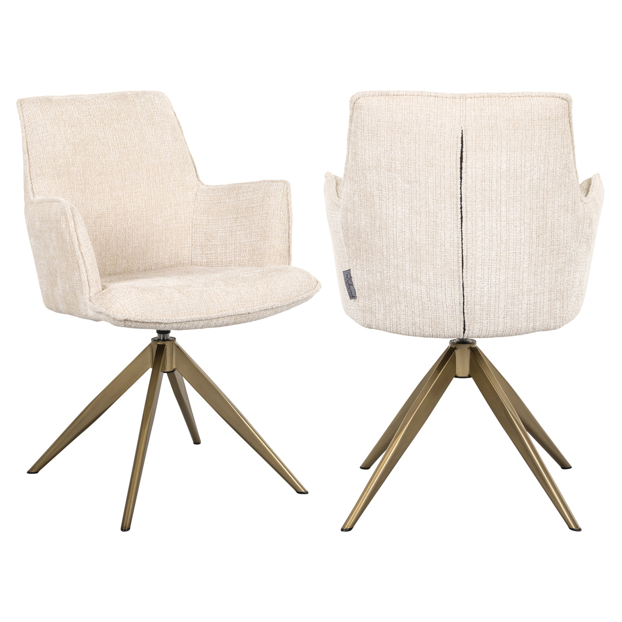 Richmond Möbel | Esszimmerstuhl Dakota drehbar with arm | Niagara-beige