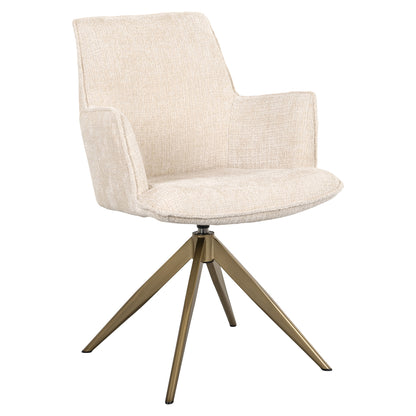 Richmond Möbel | Esszimmerstuhl Dakota drehbar with arm | Niagara-beige