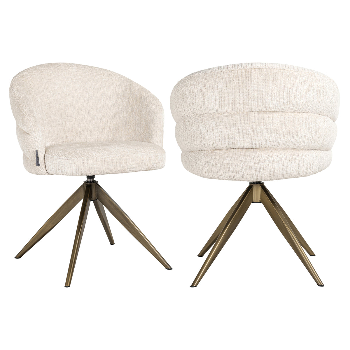 Richmond Möbel Esszimmerstuhl Zendaya drehbar niagara beige | 212411