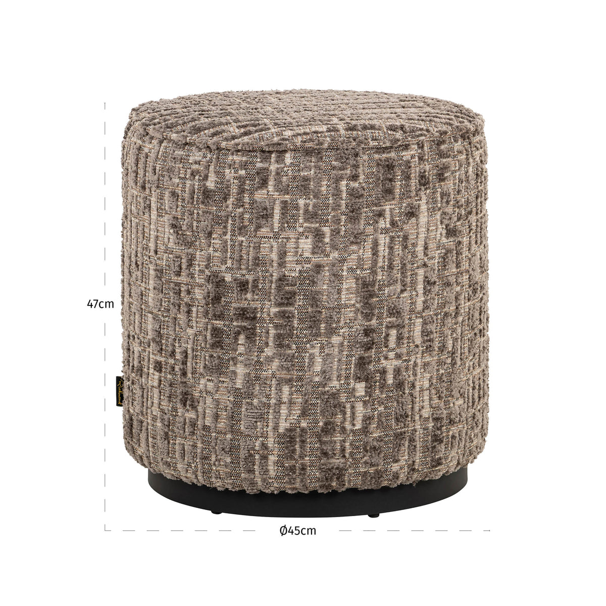 Richmond Möbel Hocker & Fußbank Lexie greige | 213316