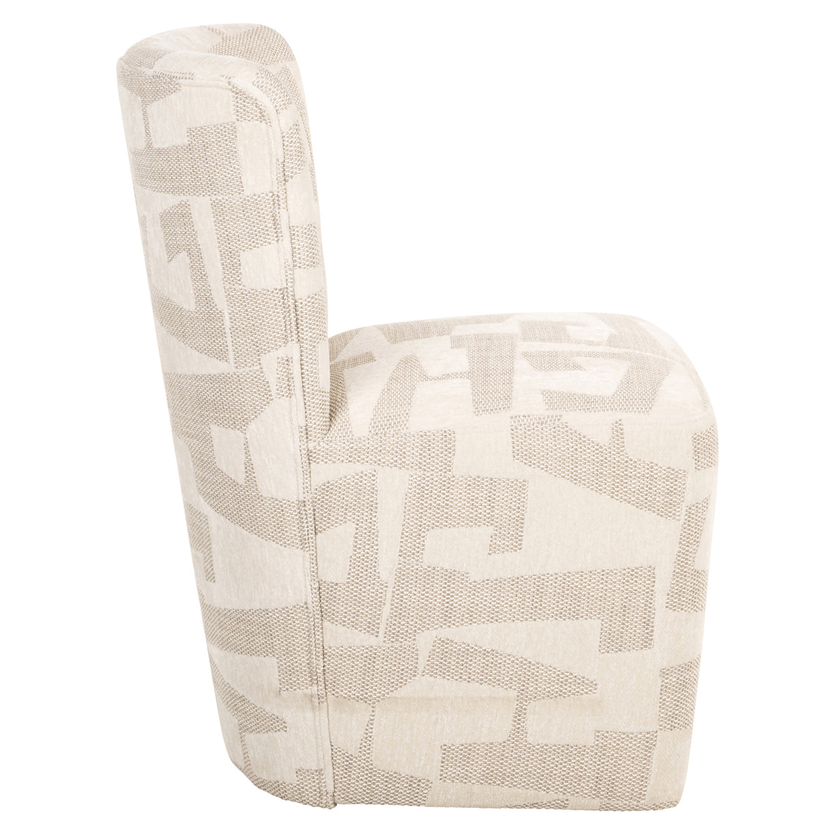 Richmond Möbel Esszimmerstuhl Lorain auf Rollen beige graffic | 213315