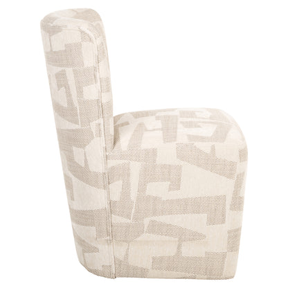 Richmond Möbel Esszimmerstuhl Lorain auf Rollen beige graffic | 213315