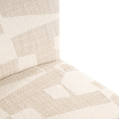 Richmond Möbel Esszimmerstuhl Lorain auf Rollen beige graffic | 213315