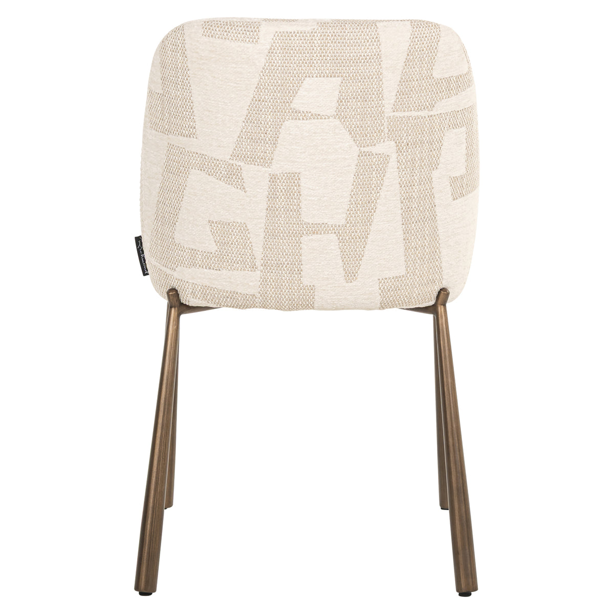 Richmond Möbel Esszimmerstuhl Lana (Set von 2) beige graffic | 213354