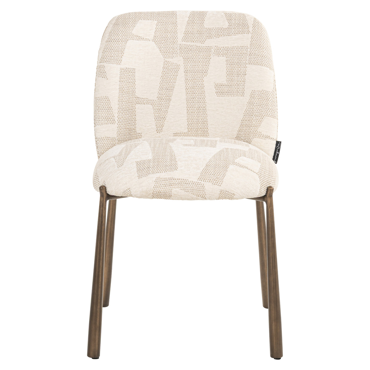 Richmond Möbel Esszimmerstuhl Lana (Set von 2) beige graffic | 213354